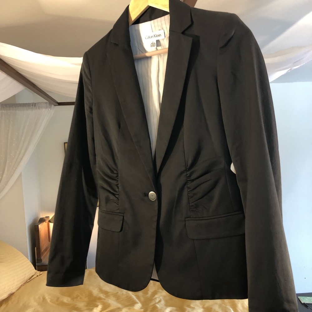 Calvin Klein suit jacket. Black. Size 2